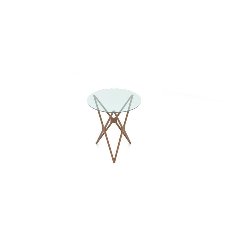 CT9153B Round Glass Coffee Table - Image 1