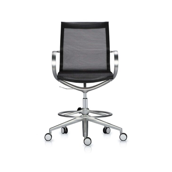 Merc Medium Back Stool Chair - Image 1