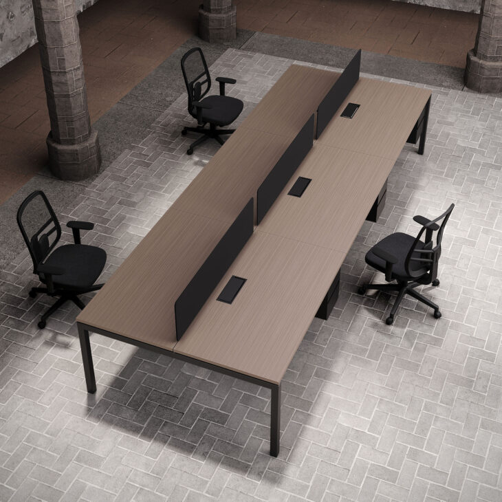 B5 Cluster of 6 Face to Face Workstation