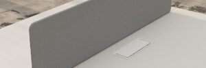 Desk Mounted Screen For Height Adjustable Desk