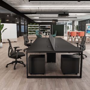 B52 Cluster of 6 Face to Face Workstation