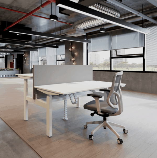 Ergo Series Cluster of 2X Height Adjustable Workstation Desk - Image 1