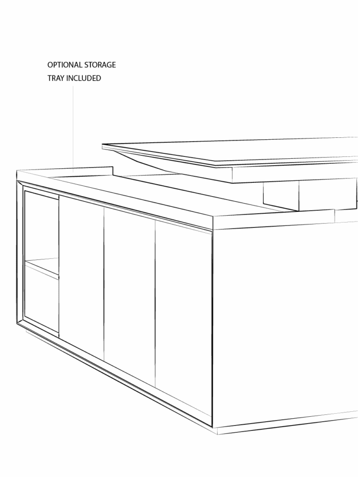 Gravita Executive Desk by Urban 411 | Modern Office Solutions