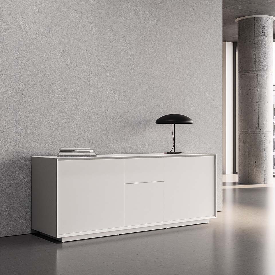 1.6M-Credenza-White Edge Plus Cabin Cabinets office furniture dubai & abu dhabi