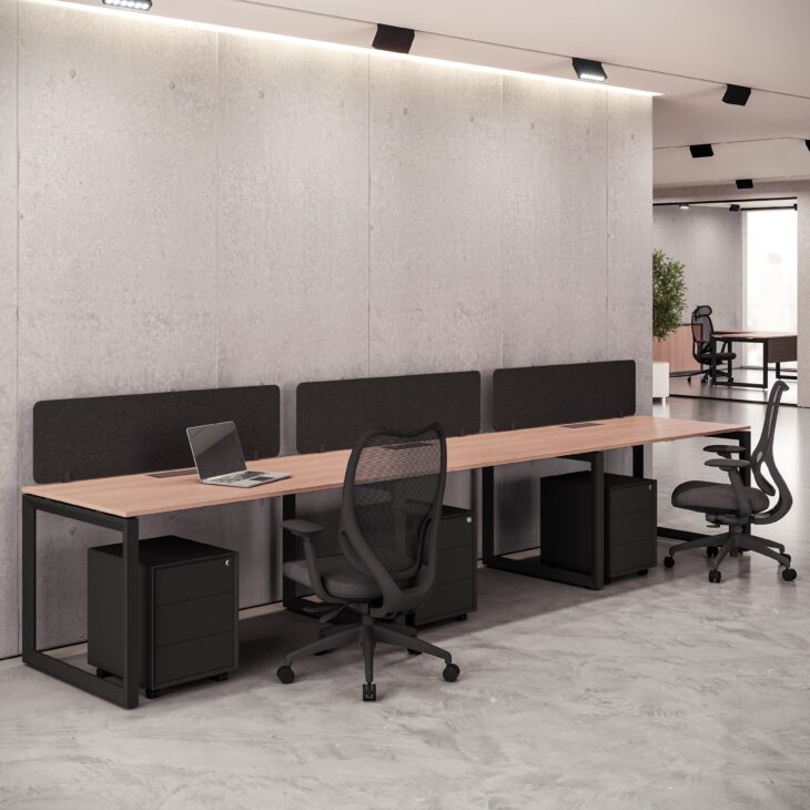 Eco Series Cluster of 3 Side By Side Workstation - Image 1