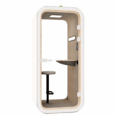 Smart Compact Office Pod (frameless) With High Chair